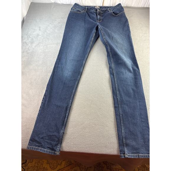 J. Jill JEAN LOT of 2 Women's Size 6‎ Blue Dark Wash Denim Slim Leg & Skinny - Picture 1 of 11